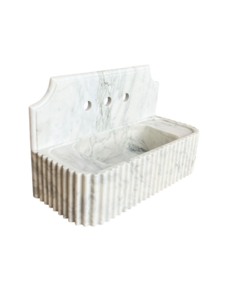 Calacatta Viola Monet Marble Sink